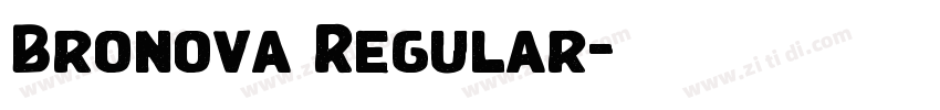 Bronova Regular字体转换 Bronova Regular字体转换